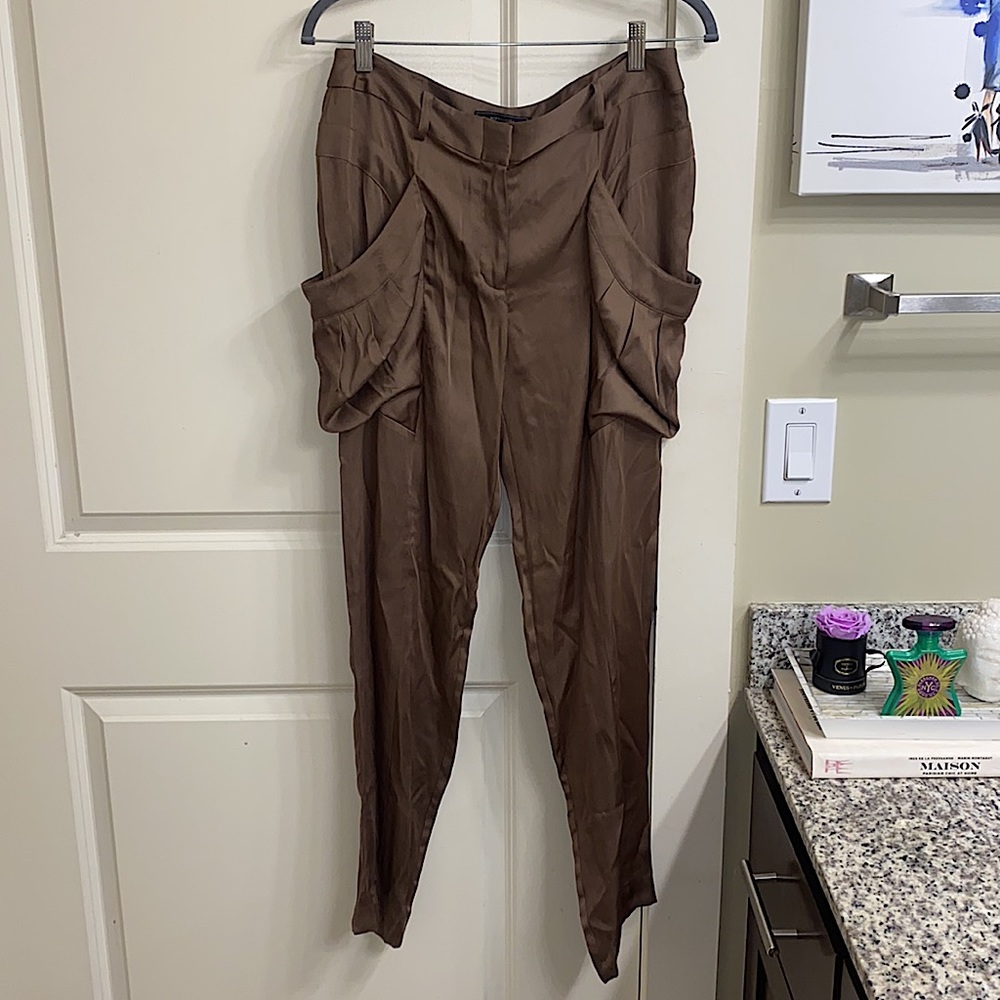 Bronze BCBG trousers with big pockets